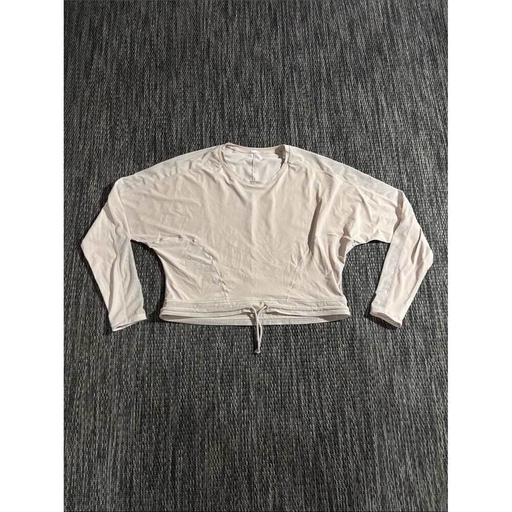 Lululemon Reach for the Run Long Sleeve Sheer Mesh Lightweight Muse Size 6